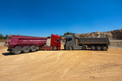 red_scania_grey_scania_at_site