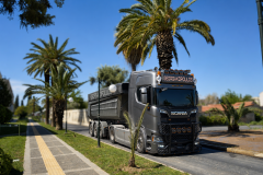 scania_at_road_with_pine_trees